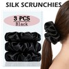 Feivea 3Pcs 22 Momme 100% Mulberry Silk Scrunchies for Women,