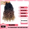Wavy Senegalese Twist Crochet Hair For Black Women 12 Inch