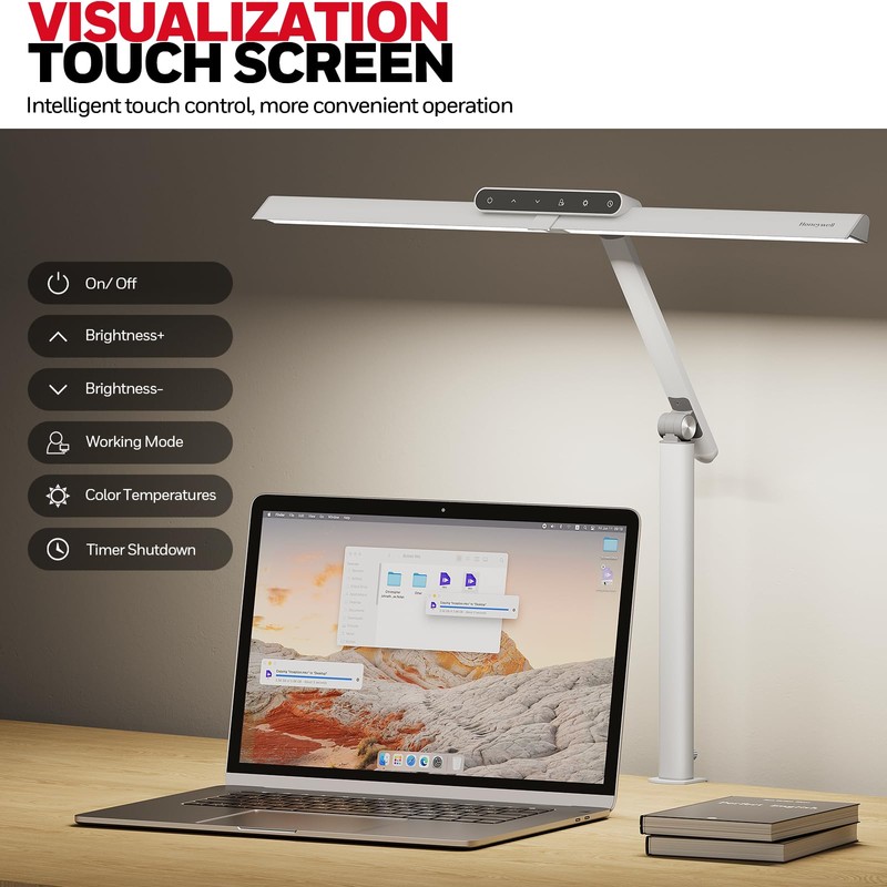 Honeywell LED Desk Lamp with Clamp - HJ1 Sunturalux Eye-Caring