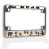 Fastasticdeals Metal Insert Bike License Plate Frame Teddy Bear Weatherproof
