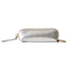 Hashibami Leather Lip Charm Cosmetic Case, Silver, One size