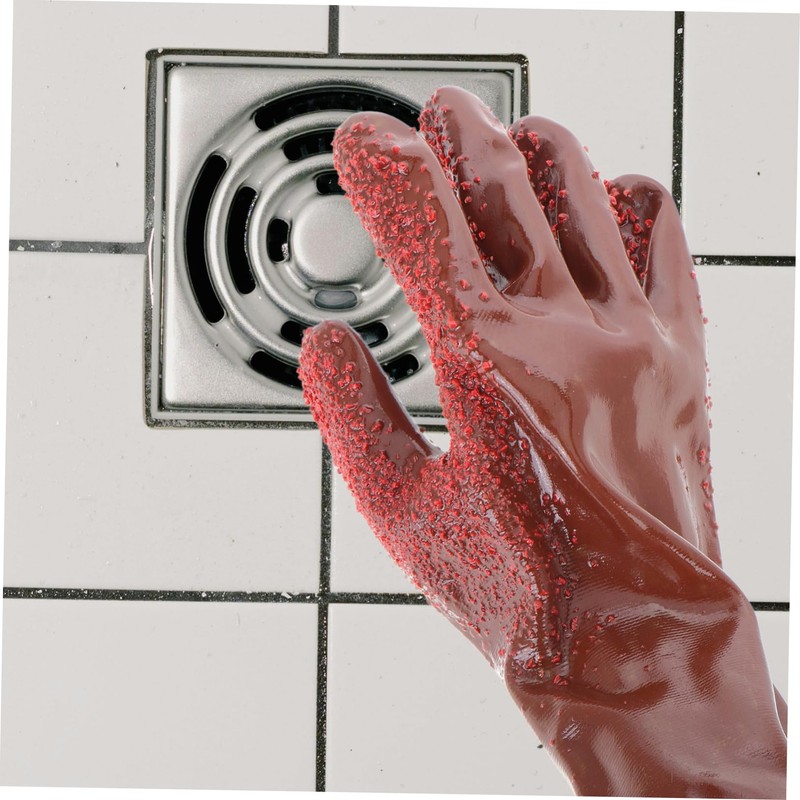 MAGICLULU 2pairs Heavy Duty Reusable Plumbing Gloves Snake Design for