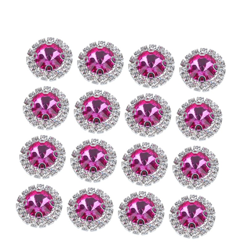 Operitacx 3sets Rhinestones Craft Crystals DIY Wedding Decorations Flatback Rhinestones