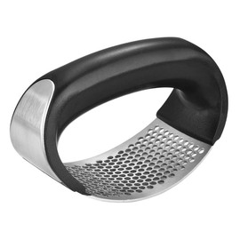 Hoshen Stainless Steel Garlic Press, Household Manual Garlic Masher, Kitchen Ginger Garlic Masher, With Silicone Peeler and Cleaning Brush