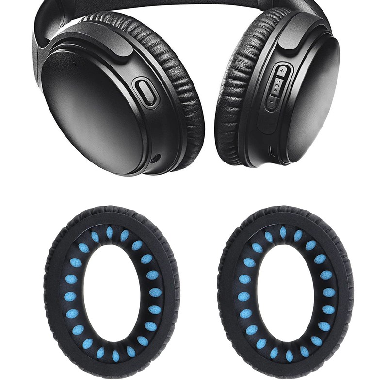 EMSea 1 Pair Black Headphone Replacement Ear Pad with Headband