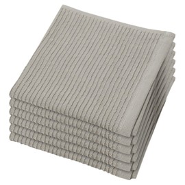 Now Designs Ripple Dishcloth, London Grey, Set of 6