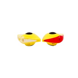 Spanninga Pirata Set of Bicycle Lights Front and Back Yellow yellow
