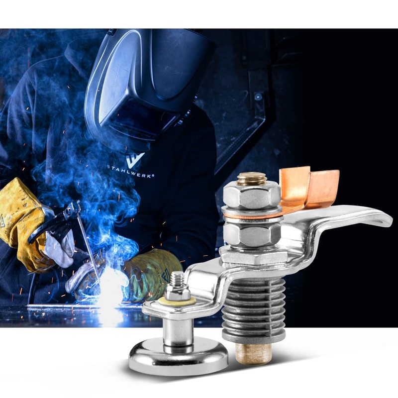 STAHLWERK Magnetic Earth Terminal EC-300 ST/Ground Clamp/Ground Magnet for Welding