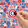 100Pcs 4th of July Stickers Vinyl Waterproof Patriotic Stickers American