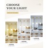 LIROUVET Gold Pendant Lights Kitchen Island - Dual Glass Pendant
