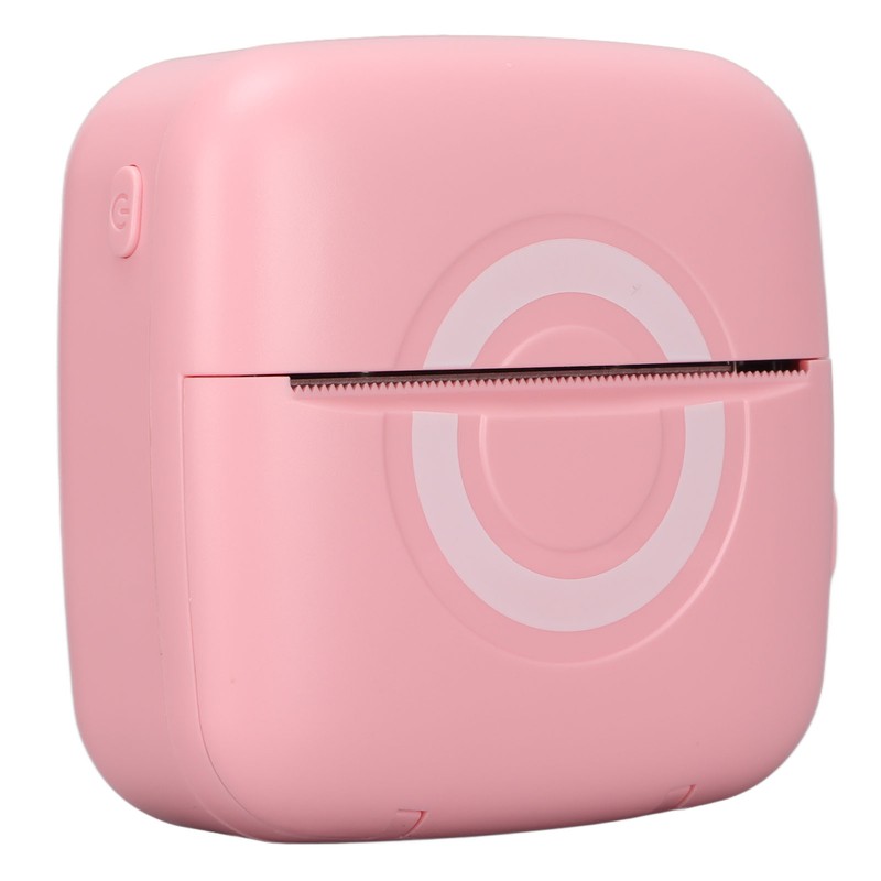 Mini Printer 200DPI Resolution Thermal Printing Ergonomic Lightweight Portable PrinterPink