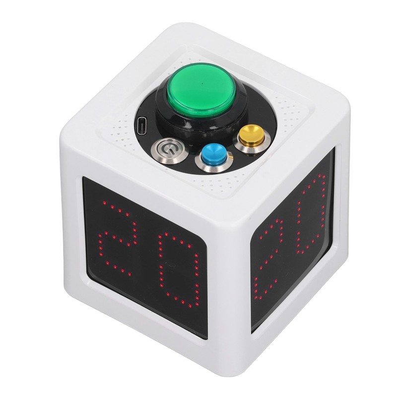 Poker Shot Clock Seconds Countdown Rechargeable 1.4in 4 Sides Cube