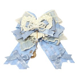 Bose and Galya Lolita Style Bowknot Hairpin Hair Accessory Pearl Lace Hair Decoration Mine Style Princess Forest Girl Floral Decoration Gothic Cute Style Stylish Elegant Present Date Girl Cosplay Mass