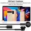 Maeline USB C Headphone, USB Type C Earphones Wired Earbuds