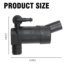 Hoypeyfiy 1231600 Windscreen Washer Pump Replacement for Ford Fiesta MK6 2002-2015 Replaces 1S7117K624FD