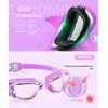 NSSIW Swimming-Goggles-for-Kids 8-14 Kids-Goggles-Swimming: No Leak Anti Fog with UV400