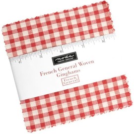 French General Woven Ginghams Charm Pack 42 5-inch Squares Moda Fabrics 12223PP