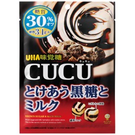 Mikakuto Cucu Tokerai Brown Sugar and Milk, 2.8 oz (80 g) x 6 Bags