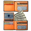 BIAL Mens Wallet, RFID Blocking, Flip, Slim Bifold, 2 ID