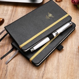 Pocket Diary 2025 - A6 Diary Week to View, Diary 2025 from January 2025 to December 2025, 6.3 x 3.8 Inches, Beautiful Cover with Pen Holder, Inner Pocket, Notes Pages