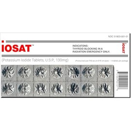 iOSAT Potassium Iodide Tablets, 130 mg (14 Tablets)
