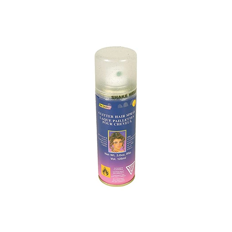 Rubies Silver Glitter Haircolor Costume Hairspray for Adults, Unisex 3