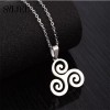 TENDER LIHOME Collar Dije Trisquel Celta Vikingo Triskele Triple Espiral