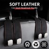 WEILONGB 2PCS Car Seat Back Double Hook,Leather Car Seat Back