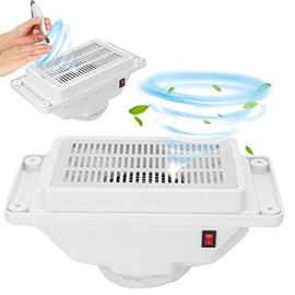 Aspirador de uñas de mesa silenciosa de 6 W, colector de polvo de uñas para uñas acrílicas,herramienta de manicura y pedicura, dispositivo colector de polvo de uñas con ventilador para salón de