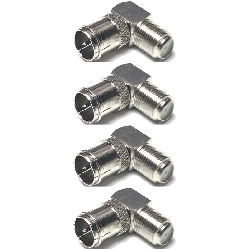 CESS - Conector F-Jack coaxial de ángulo recto a F-Quick