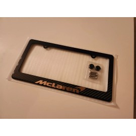Supra (Gold) McLaren 100% Carbon Fiber License Plate Frame Holder