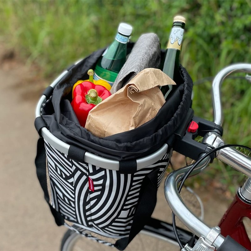 KLICKfix bike basket, bicycle bag, black, 26 x 35 x