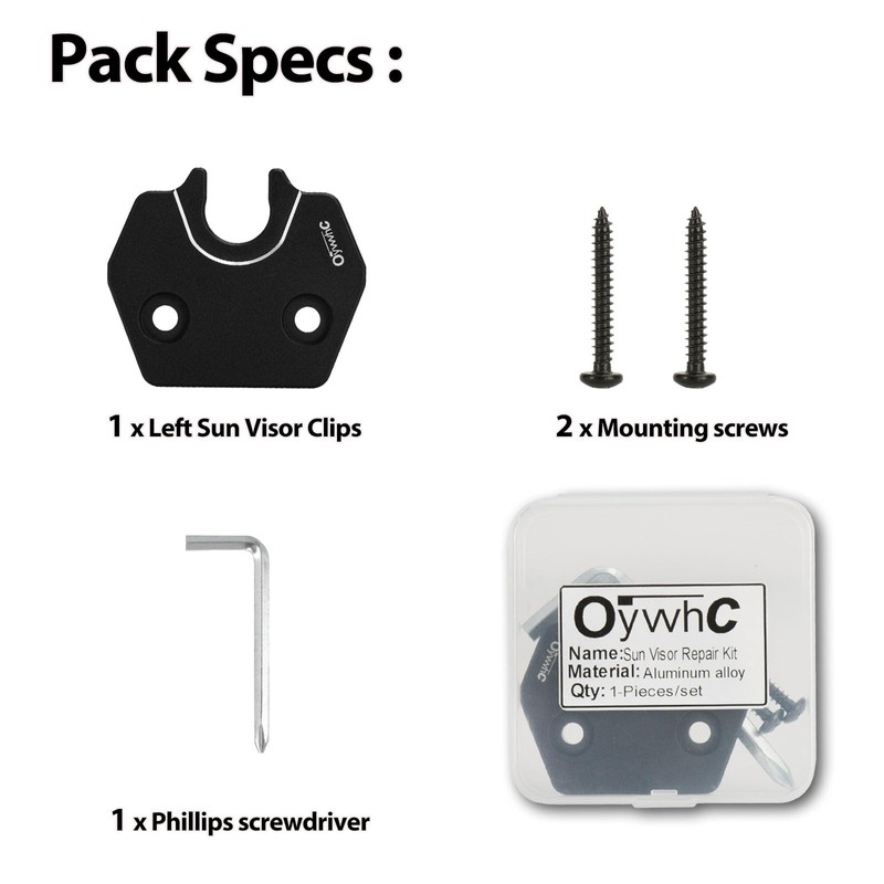 OywhC Sun Visor Repair Kit fits for Dodge Ram 1500
