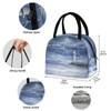 ZzWwR Ocean Thunderstorm Lighthouse Reusable Lunch Tote Bag Insulated Thermal