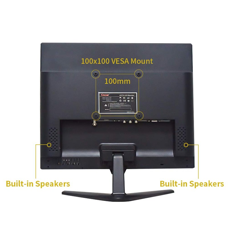 Cocar 15" CCTV Monitor Security Monitor Screen BNC VGA HDMI