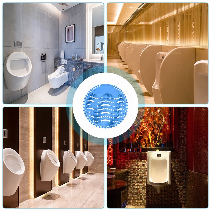 Gobesty Urinal Screens Deodorizer, 12 Packs Urinal Screen Splash Mats,