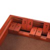 AMEROUS Shut The Box Dice Game，Wooden Board Table Math Game