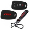 RS Silicone Rubber Key Protector with Key Chain Compatible with