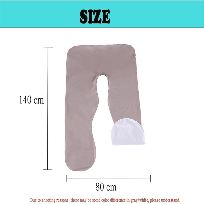 Generisch U-shaped pregnancy pillowcase, side sleeper pillow cover, U-shaped pillowcase,