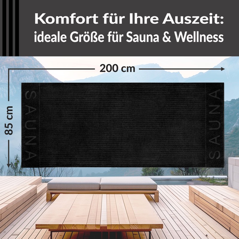 Lashuma Copenhagen Men's Large Sauna Towel 85 x 200 cm