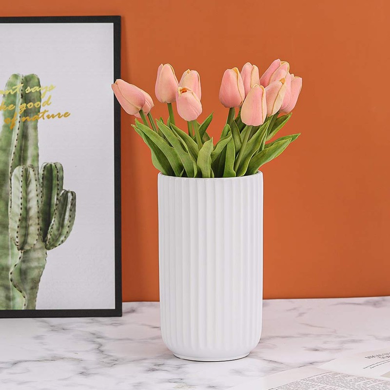 HCHLQLZ White Decorative Ceramic Vase