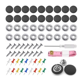 Mandark 60PCS Car Roof Headliner Repair Kit, Vehicle Roof Snap Rivets Retainer with Installation Tool, Automotive Repair Buckle for Interior Ceiling Cloth Fixing, Universal for Most Cars (Black)