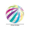 Toolzia Transparent Dots & Stripes Inflatable Beach Ball, 2-Pack