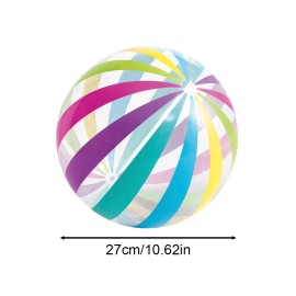 Toolzia Transparent Dots & Stripes Inflatable Beach Ball, 2-Pack