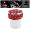 Car Ashtray DiamondStudded Smokeless Container with LED Light Indicator Multifunctional