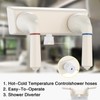 Camper Shower Dual Faucet Replacement, RV Shower Faucet Valve Diverter