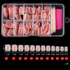 120 Pcs French Tip Press on Nails Short Square Fake