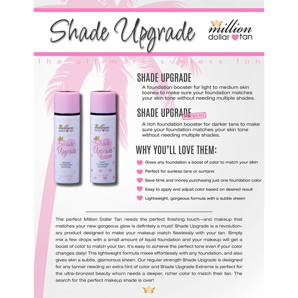 The Perfect Finising Touch to Your Tan - Shade Upgrade