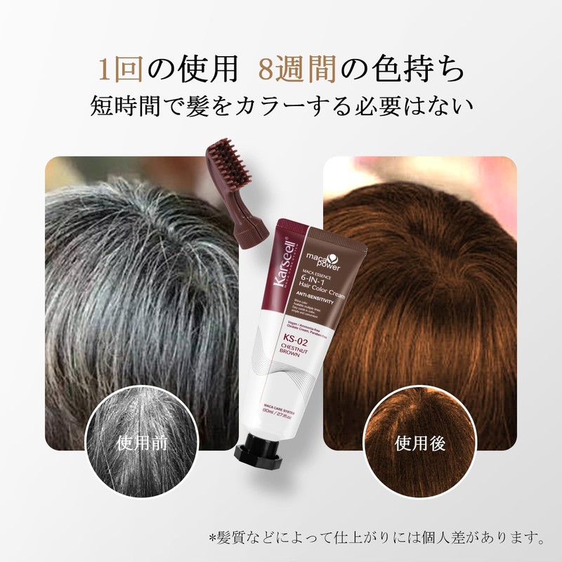 Karseell Easy Dye Hair Dye Maca Essence 6-in-1 Hair Color