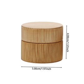 PACKOVE 2pcs Portable Facial Cream Sub Jars Multipurpose Makeup Containers Leakproof Travel Cosmetic Storage Bottles for Ointments Lotions and Creams